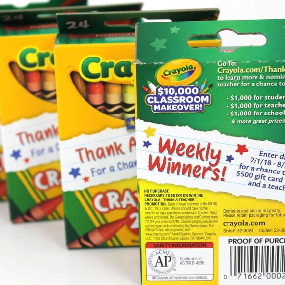 Crayola Crayons 4 Packs of 24 - Picture 3 of 4